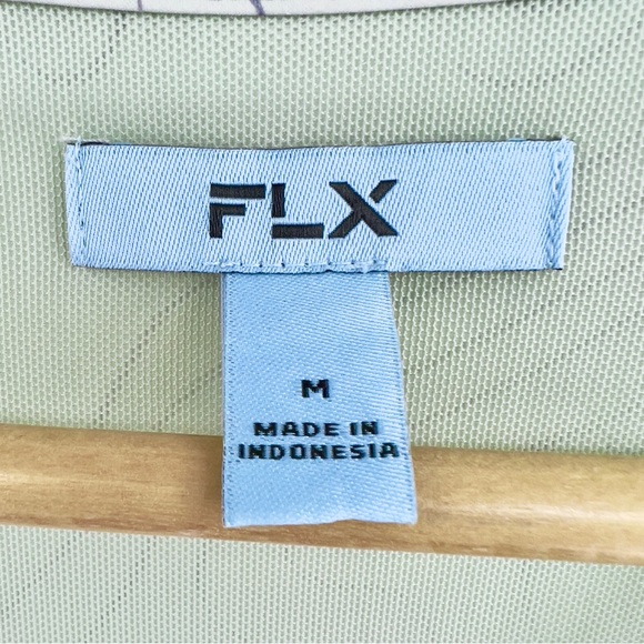 FLX NWOT Woven Tank Dress with Built In Shorts Medium Activewear Sage Topography - Picture 13 of 16